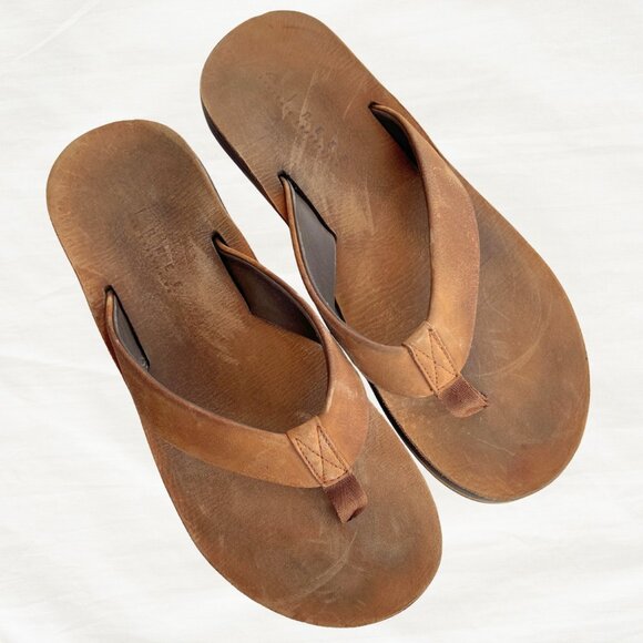 Reef Ojai Classic L-24 LTC men’s leather casual beach sandals in brown, size 11 - Picture 1 of 8